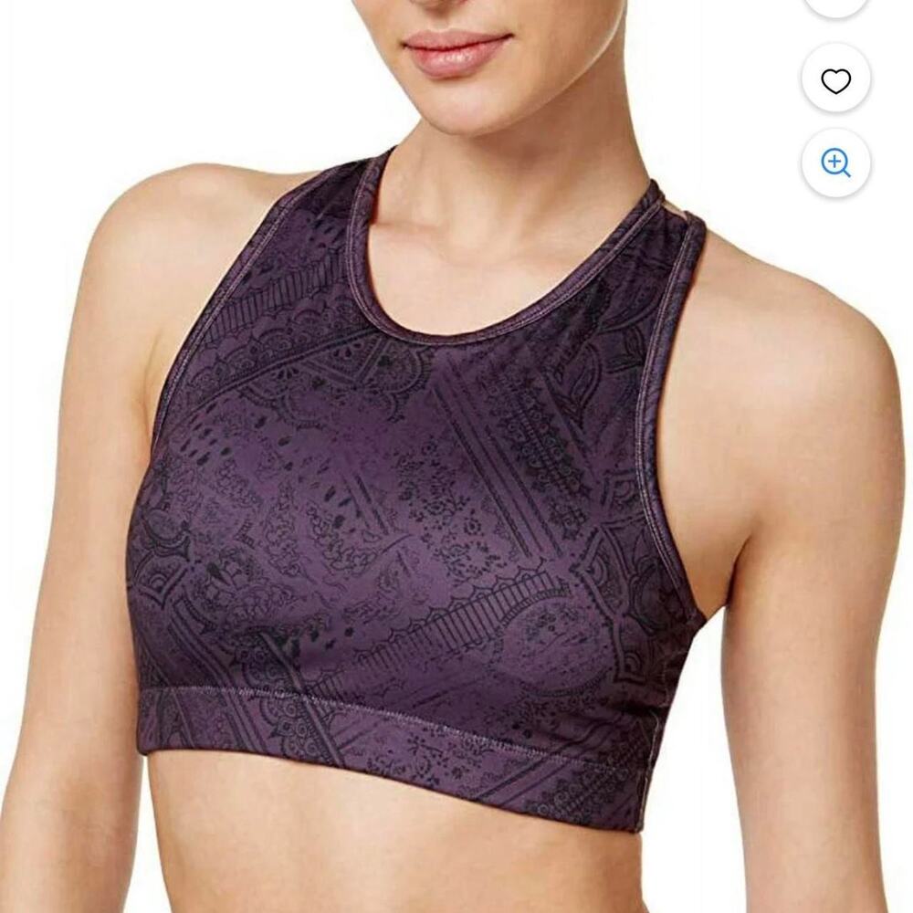 Gaiam mia printed low impact sports bra